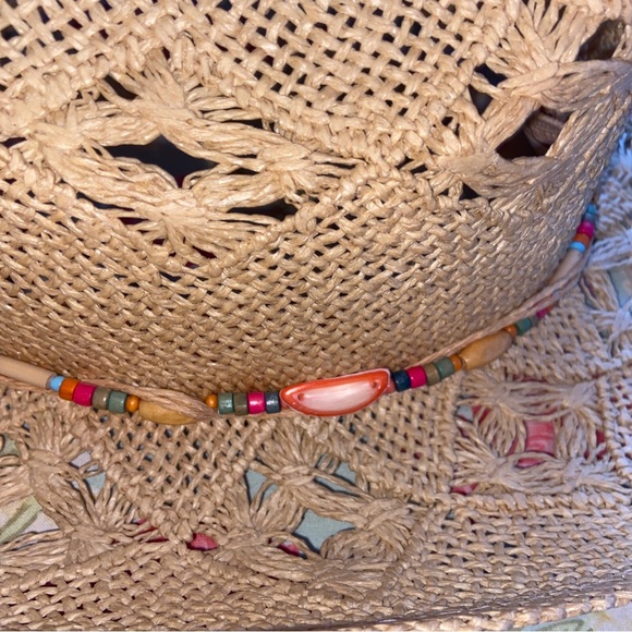 Cappelli Cowboy Cowgirl Hat Womens Western Paper Straw Boho Concert Festival - Picture 6 of 13